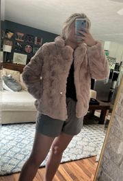 Pink Fur Coat