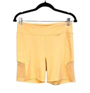 Victoria's Secret PINK Women's Yellow Mesh Comfort Activewear Bike Short Large