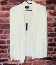 NWT Premise Citrine Green Open Front Cardigan Sweater Women's Size Medium