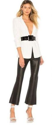 Lovers + Friends Leather Kick Flare leather pants small