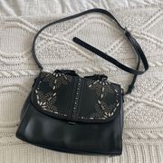 Black Studded Leather Bag