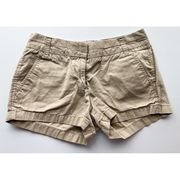 J. Crew • Khaki Tan Broken In Chino Shorts