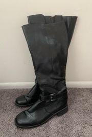 Black Aerosols Tall Fall Boots