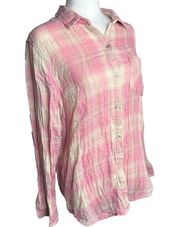 Nordstrom Rails Women’s Collared Button Up in Pink Plaid