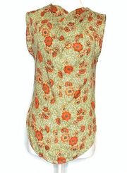 Isabel Marant Silena floral sleeveless blouse Sz 36