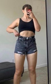 High Waisted Jean Shorts Size 4