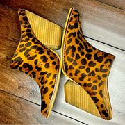 Beast Fashion Animal Print Heeled Mules