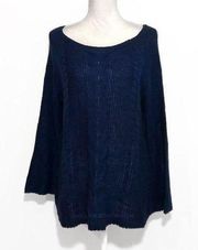 NWOT Blue s Knit Bell Sleeve Sweater