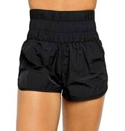 Free people movement the way home short in black size large high waist