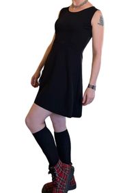 Vintage  Industry Black Fit & Flare Sleeveless Skater Mini Dress