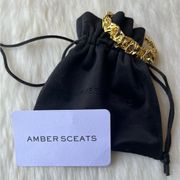 NWOT Amber Sceats 24k gold plated bracelet