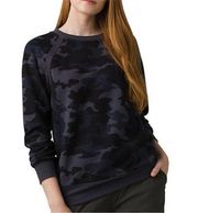 Prana Cozy Up Sweatshirt in Nautical Camo size XS NWT