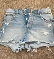 Ripped Jean Shorts