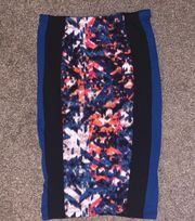 Printed Pencil Style Skirt with Stretch. Brand NWOT