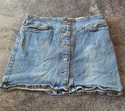 Button Up Jean Skirt ( 9 )