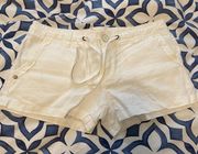 White Linen Shorts