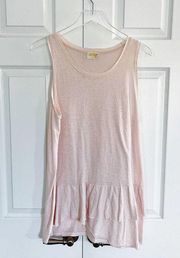 NATION LTD Bea Front Ruffle Tank Top In Pink