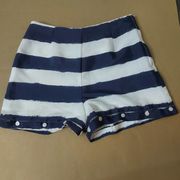 BCBGeneration Nautical Blue/White Striped Shorts