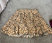 Animal Print Skirt