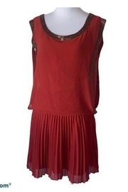 Bebe Small‎ wilderness pleated dress