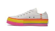 Converse  Chuck Taylor All Star Lift Low 'Rainbow - Vintage White