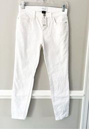 NWT Current/Elliott The Stiletto White Skinny Denim Jeans Size 25