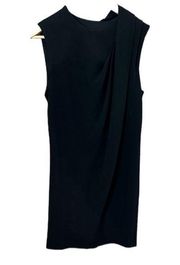 Alexander Wang "Little Black Dress" Sleeveless Ruched Detail Sheath Dress