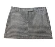 Theory black & white houndstooth mini skirt size 8