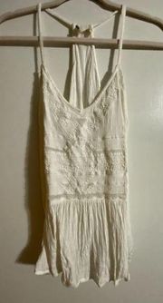 Roxy White Bohemian Sling Tank Women's Sz Small