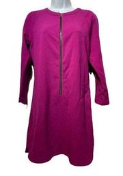 rachel rachel roy pink zip long sleeve dress Women’s size L