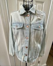 THREAD & Supply light denim washed jean Jacket S