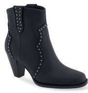 NEW Aerosoles Black Leather Studded Lazu Boots Size 7 US $180