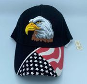 American Eagle Patriotic Baseball Cap By Amrita Singh