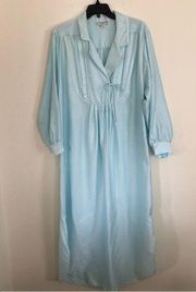 Vintage Christian Dior Lingerie x Neiman Marcus Blue Night Gown M