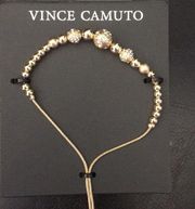 New Vince Camuto Adj. Gold Balls Bracelet