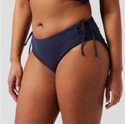 NWT Athleta Cinch Full Swim Bikini Bottom "Dress Blue"