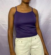 Vtg Cherokee Deep purple cami top medium M