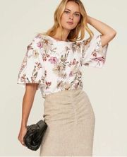 Adam Lippes Collective Floral Top Size 0