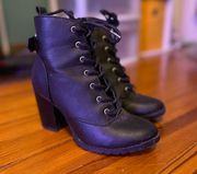 Brash Heeled Combat Booties