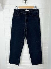 SO High Rise Straight Black Washed Jeans Size 9/29