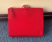 Beauty Red Pouch Clutch Wristlet Bag