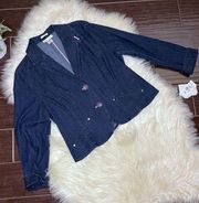 Nine&Co. weekend by nine west denim jacket sz 14