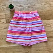 Cotton summer striped skort