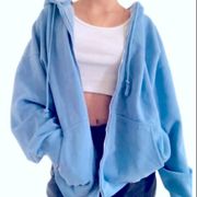 Christy Zip Hoodie Sweatshirt Oversized S M L