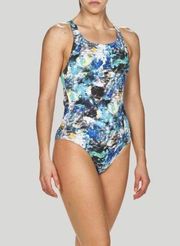 ARENA Girls Multicolor Competition Pro Back MaxLife One Piece Swimsuit, Size M