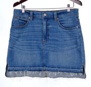 Madewell Step-Hem Jean Skirt Size 29