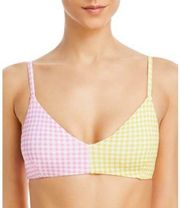 AQUA 2 Piece Pink/Yellow High Waisted Bikini NWT XL