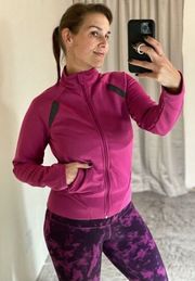 Activewear Zip Up Large Athleisure Orchid Purple Jacket