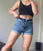 High Waisted Jean Shorts Size 4