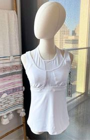 Lucky In Love Architect Bralette White Tank Top Women’s Size Small